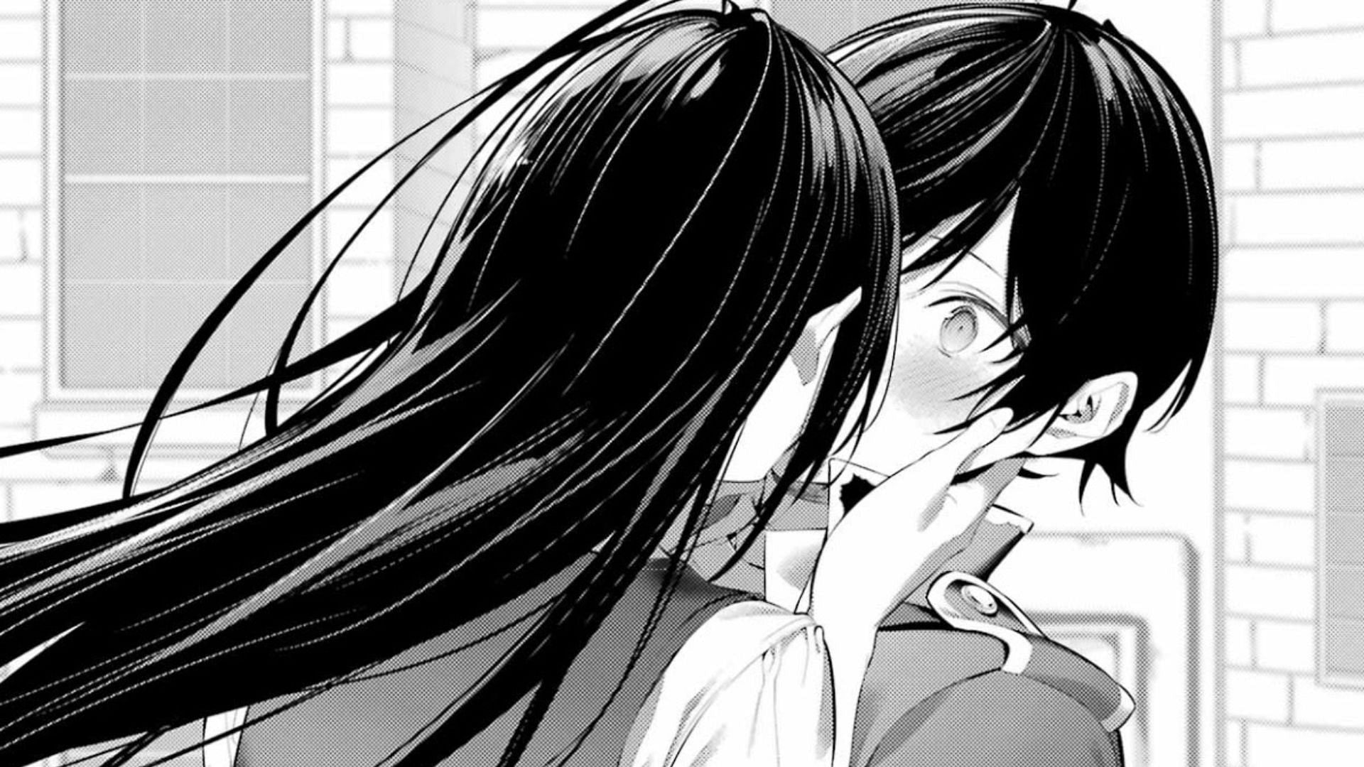 Takamine and Shirota as seen in Please Put Them On, Takamine-san chapter 65.2 (Image via Square Enix)